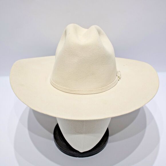 Bailey Pro 5X Ivory White Beaver Felt Cowboy Western Hat Made in USA Size 7 56cm main image 9